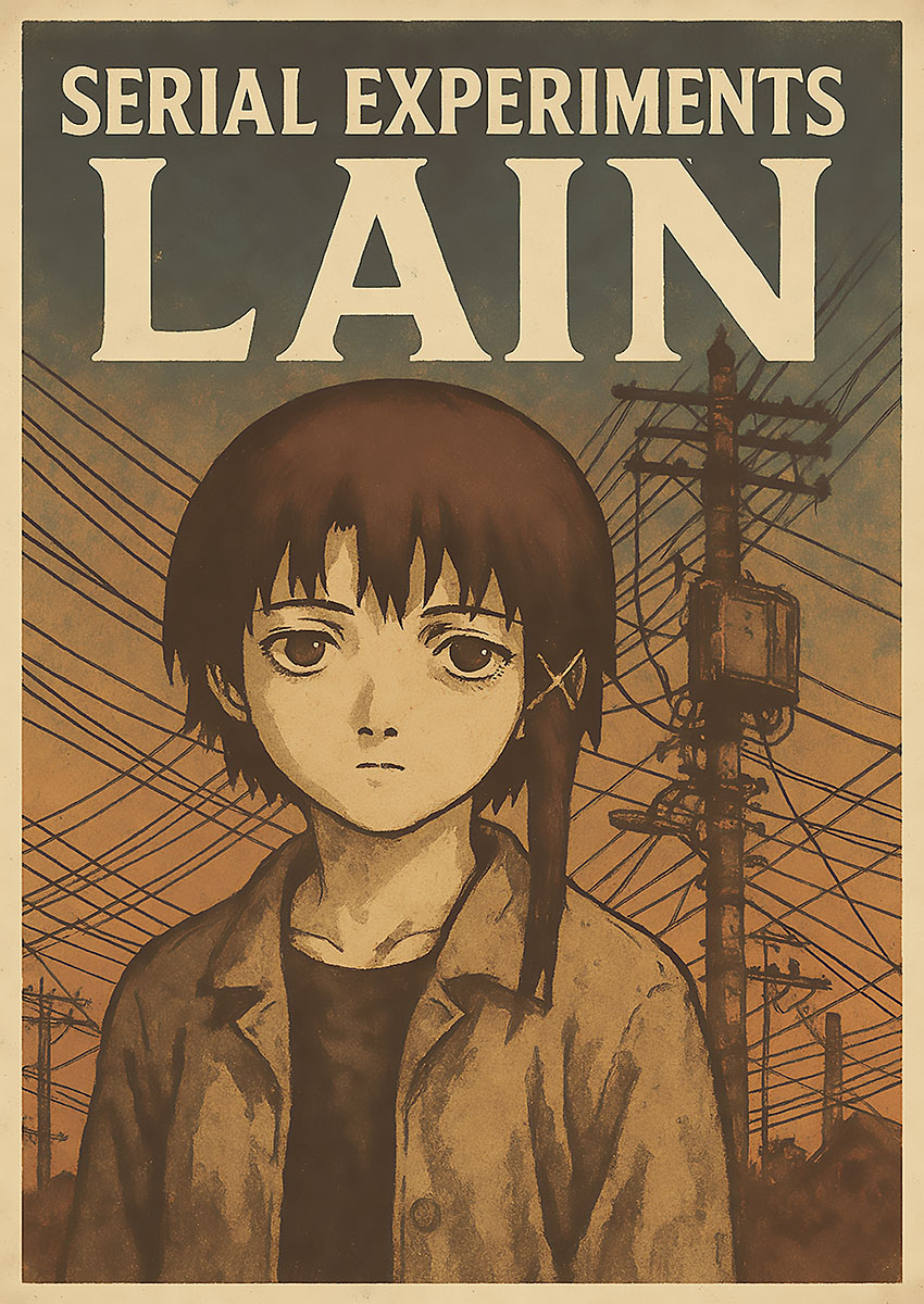 Serial Experiments Lain Canvas Print & Poster Wall Art - AI PRINT LAB